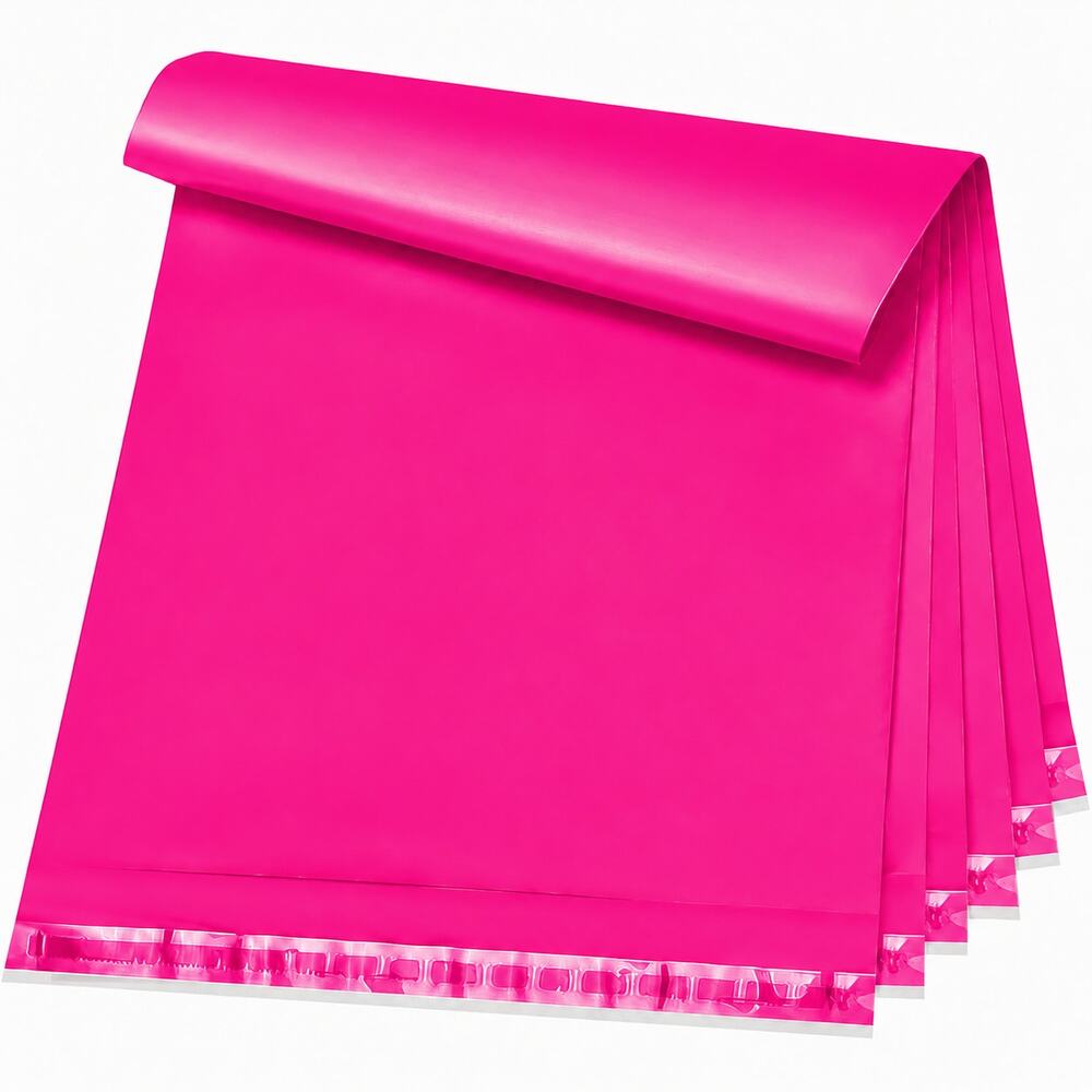 POLY MAILERS PINK (15 PACK) 12x15.5 SELF SEAL SHIPPING BAGS MAILING BAGS NEW - Picture 3 of 4
